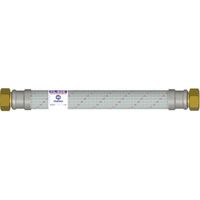 Flexible sanitaire 100cm FF 40x49 DN38 tresse inox/douille galva 1p
