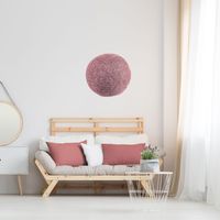 Lampe boule tréssée à suspendre ou poser D 30 cm - Rose poudré - Livraison gratuite