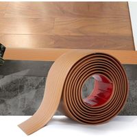 2M Self-Adhesive PVC Threshold Strip, Transition Strip for Floors, 4cm Wood Grain, Yellow