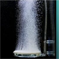 Pierre à air d'aquarium Nano Bubble Stone Kit avec valve de commande Silencieux Super High CO2 Diffuseur d'oxygène dissous(100 mm)