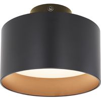 Deckenleuchte - schwarz - Jenny - aluminium - Ø 14cm - LED -