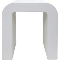 Tavolino basso Mobili Rebecca Ametrine 45x40x30 MDF Bianco Moderno