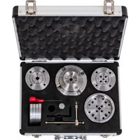 Ensemble mandrin à bois professionnel à 4 mors Ø 95 mm – Raccord M33x3,5 – Pour bois dur – KPS95 – Mw-Tech