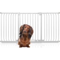 Bettacare Elite Pressure Dog Gate, 161cm - 170cm, Matt White, Pressure Fit Pet Gate for Dog and Puppy