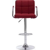 Chaise de bar Bordeaux Tissu