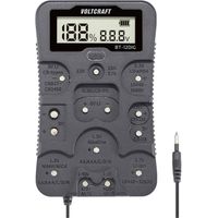 Voltcraft – Testeur de piles BT-12DIG – Plage de mesure 1,2V à 12V – Affichage LCD – Teste batteries lithium, NiMH, alcalines