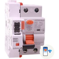 RCCB Interruttore Differenziale Puro WIFI Con Riarmo Automatico Tipo F 1P+N 3M 6000A 30mA AC 230V IP20 IEC61008-1 GYL9, Disponibili 16A 25A 32A 40A 63A (63A)
