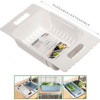 Escurridor para Fregadero Extensible 23-36 Max Blanco 50x18,5x8cm Kozina