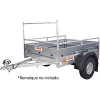 Kit portaescaleras + barandilla para 208x120cm de caja de remolque