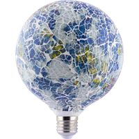 LAMPARA DECORATIVA FILAMENTO LED GLOBO TIFFANY E27 4W 360º 230V AZUL