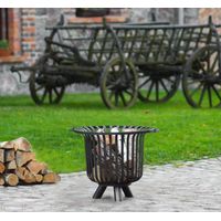 Verona Fire Basket - Steel - L60 x W60 x H51 cm - Black