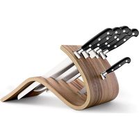 Berkel Ceppo Why Walnut + Set mit 6 schwarzen Adhoc-Messern