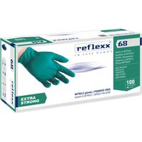 Extra starke Reflexx R68 puderfreie Nitrilhandschuhe - L