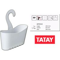 Tatay Panier Standard Multi Blanc 25x9x28 cm