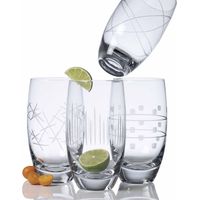 Luigi Bormioli Radiance set 4 bicchieri bibita vetro sonoro 44 cl