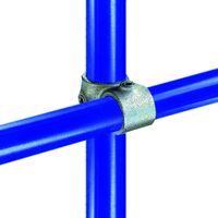 Raccord KEEKLAMP croix à 1 entrée décalée pour tube diamètre extérieur 26,9 mm - KEE SAFETY