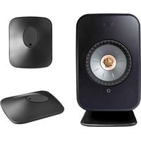Juego de 2 soportes para altavoces KEF LSX II/LSX II LT, monitor de sonido envolvente, soporte de escritorio, accesorios para TV y cine en casa (negro)