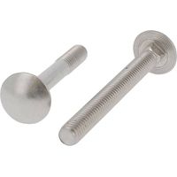 100 Vis à Métaux Tête Ronde Collet Carré 8 x 55 mm - DIN 603 - NFE27-351 - UNI 5731 - Inox A2 - D-Work