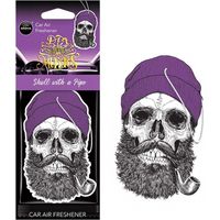 Lufterfrischer AROMA CAR MUERTOS Totenkopf mit Pfeife Korallenzeug