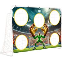 Football training goal with target sheet 180x122 cm multigarden