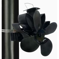 Ventilador para estufa de leña, ventilador para chimenea mejorado y silencioso, alimentado por calor, para estufas de leña.