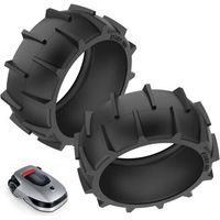 Set di 2 copriruota protettivi per robot tagliaerba Dreame A1 – Installazione semplice – Materiale antiscivolo – Diametro 80 mm