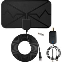 Antenne TV interne, antenne TV interne amplifiée puissante, compatible avec les Smart TV 4K HD/1080p