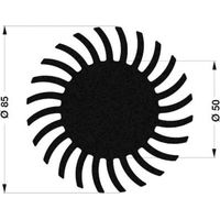 Fischer Elektronik 10103906 SK 572 20 ME Dissipatore per LED 2.47 K/W (Ø x A) 85 mm x 20 mm