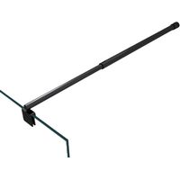 BERNSTEIN - Barre de stabilisation noire - barre de fixation ronde en noir - pour paroi de douche