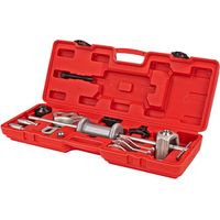 Dema – Extracteur de moyeux de roue 2 kg – 18 pièces en coffret – Marteau à inertie et adaptateurs pour douilles 4/5/6 – Pour véhicules jusqu'à 180 mm