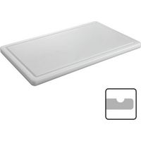 Planche à découper blanche avec rainure GN1/1 - Caterchef