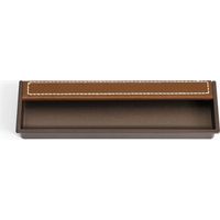 royaluxe - Poignées de porte coulissante en alliage de zinc avec cuir synthétique décoré - Poignée de porte de grange invisible pour porte coulissante, porte coulissante, armoire, tiroir(8612-160, poi
