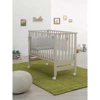 Lettino Contact Azzurra Design Havana lettino per neonati sponde regolabili culla per bambini barriera di sicurezza in legno
