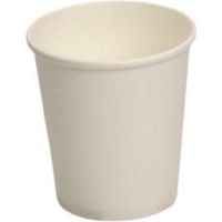Verre jetable blanc 125 ml - 50 pièces - Ecobioshopping