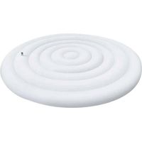 Couverture de Spa Gonflable, Couvercle De Bain à Remous Gonflable avec Valve de gonflage et de dégonflage Rapide et Facile, Coupe Vent, résistant à la Pluie, à la Neige (Rond 145cm)