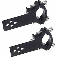 2Pcs Motorrad Gabel Rohr Klemmen Horizontale/Vertikale Installation LED Licht Bar Montage 22mm-36mm
