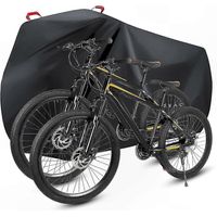 Housse imperméable pour 1 à 2 vélos, protection robuste en nylon 210D, protection contre les intempéries pour équipement de cyclisme extérieur