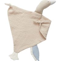 Cute Animal Security Blankets for Babies Soft Cotton Loveys for Babies Soothing Towel Unisex Breatha-Khaki