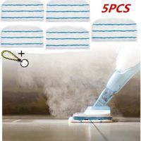 Lot de 5 Lingettes Microfibres Rectangulaires pour Black+Decker Balais Vapeur - Alternative à FSMP20 - pour