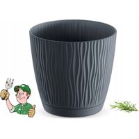 WEISSER KUNSTSTOFFTOPF 13 CM 1,0 L. RYFO-ABDECKUNG, FESTPOLIERTES PRODUKT