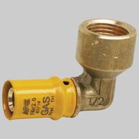 RACCORDI A PRESSARE CURVO FEMMINA PER GAS - 26 x 3/4