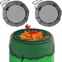 Filet pour Citerne de Pluie 2Pcs Protection Réglable de pour Les Tonneaux de Pluie Housses en Maille pour Tonneau de Pluie avec Cordon de Serrage Réglable Convient pour Une Utilisation en Extérieur