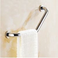 Angled Grab Bar Rails for Shower, 17.3 Inch Bathroom Safety Grab Bar, Bathtub Arm, Secure Grab Bar, 304 Stainless Steel Non-Slip Mounted Bars