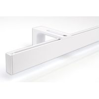Gardinenschiene Innenlauf auf Maß 1-läufig Weiß - Serie Loft 120cm