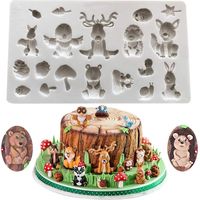 SiliCône Fondant Gâteau Moules 3D Animaux Moules SiliCône Chocolat Moules DIY Bonbons Gelée Ustensiles De Cuisson Gâteau Décoration-Fei Yu