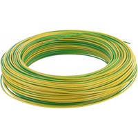 Elektrischer Draht H07 V-U 1,5 mm² Krone 100 m Grün/Gelb
