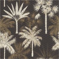 Rasch Palm Trees Black Gold Vinyl Wallpaper Paste The Wall Extra Washable Modern