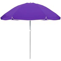 Sombrilla Nylon Acero Con Funda Color Morado 140 cm Jardin Piscina y Playa MARBUENO SUMMER