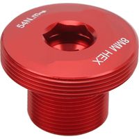 M18 M30 Kurbelbefestigungsschraube aus Aluminiumlegierung für Rennräder und Mountainbikes (Rot)