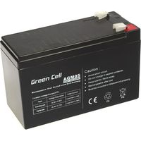 green-cell AGM05 batería UPS negra 12 V 7,2 Ah